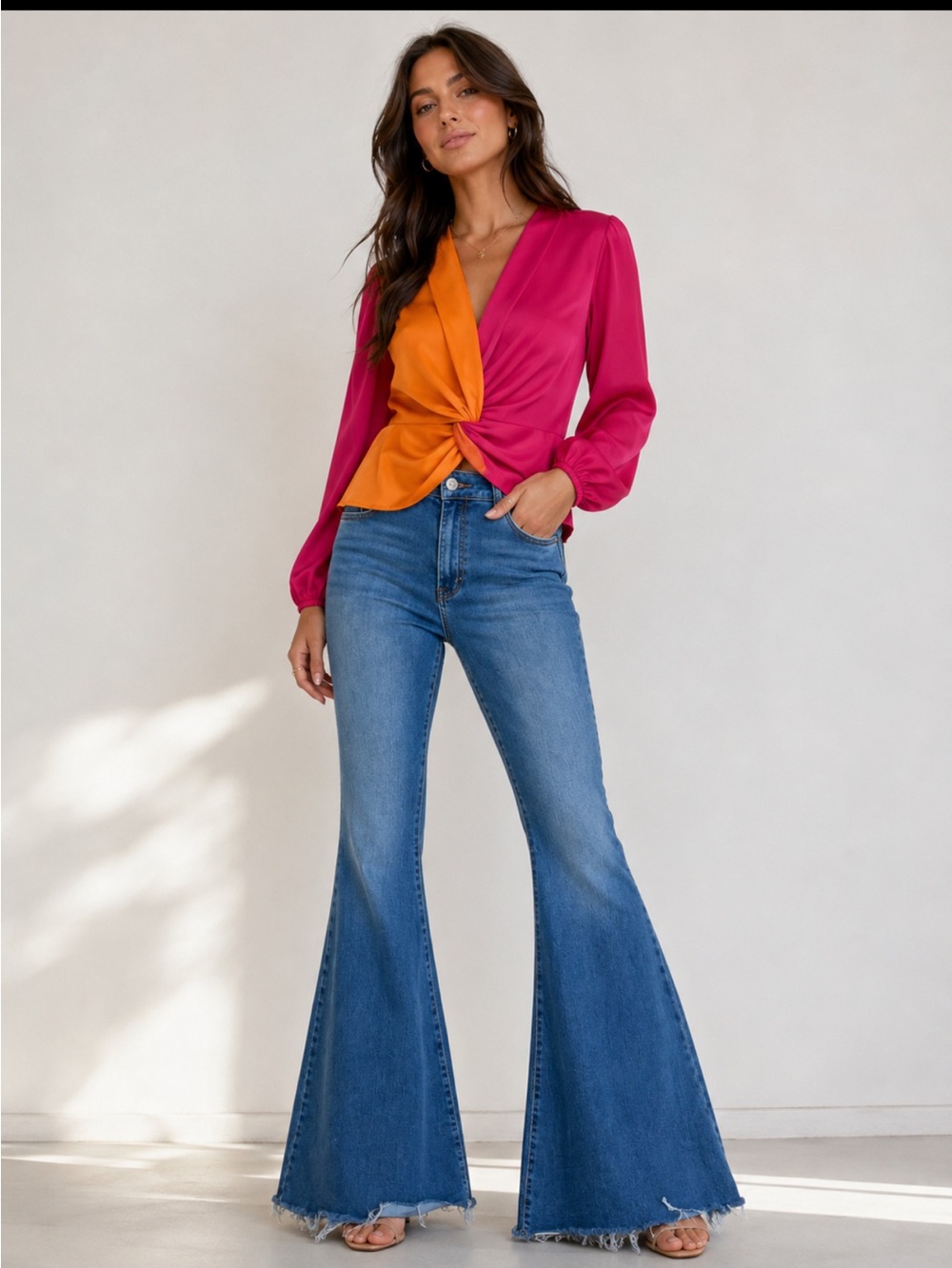 We the free Women's Flare Jeans in Deep Blue size 29